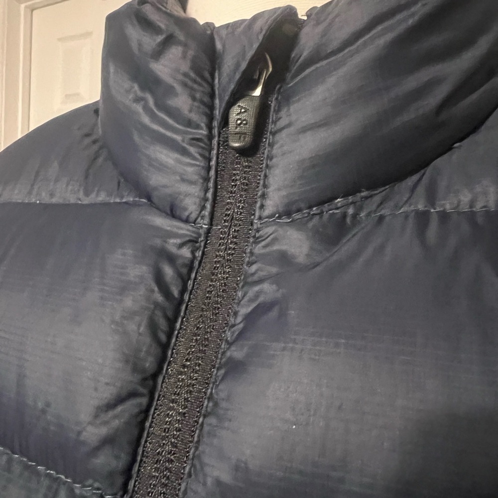 Abercrombie & Fitch Packable Down Puffer Jacket Unisex M Navy Water-Resistant - Picture 6 of 11